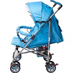 Ficha técnica e caractérísticas do produto Carrinho de Bebê Passeio Prime Baby Umbrella Premium Azul Listrado
