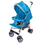 Ficha técnica e caractérísticas do produto Carrinho de Bebê Prime Baby Premium Listrado 1006-B - Azul
