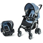 Ficha técnica e caractérísticas do produto Carrinho de Bebê Travel System + Bebê Conforto - Perugia Fancy Blue - Infanti