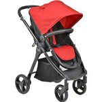 Carrinho de Bebê Travel System Burigotto Soul - Red Black