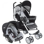 Ficha técnica e caractérísticas do produto Carrinho de Bebê Travel System Cross + Cozycot Cinza Kiddo