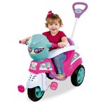 Ficha técnica e caractérísticas do produto Carrinho de Passeio ou Pedal Triciclo Baby City Menina - Maral - Rosa