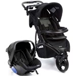 Ficha técnica e caractérísticas do produto Carrinho de Passeio 3 Rodas Off Road Travel System com Bebê Conforto Onyx - Infanti