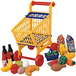 Ficha técnica e caractérísticas do produto Carrinho de Supermercado com Frutas 34 Peças - Dican