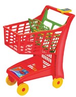 Ficha técnica e caractérísticas do produto Carrinho de Supermercado Infantil Market Vermelho - Magic Toys