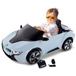 Ficha técnica e caractérísticas do produto Carrinho Eletrico Infantil BMW I8 Concept Controle Remoto Entrada Auxiliar MP3 12V
