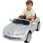 Ficha técnica e caractérísticas do produto Carrinho Elétrico Infantil Conversível Prata 12V com R/C - Mercedes Benz