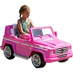 Ficha técnica e caractérísticas do produto Carrinho Elétrico Infantil Jipe Rosa 12V com R/C - Mercedes Benz