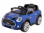 Ficha técnica e caractérísticas do produto Carrinho Elétrico Mini Cooper 12v com Controle Remoto Azul - Bel Brink