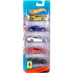 Carrinhos Hot Wheels Pacote 5 Carros Ferrari 5 - Mattel