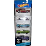 Ficha técnica e caractérísticas do produto Carrinho Hot Wheels Pacote com 5 Carros Mustang 5 Mattel