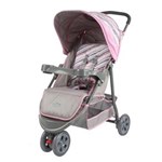 Ficha técnica e caractérísticas do produto Carrinho Junne 3 Rodas Baby Style Ondas Rosa
