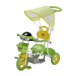 Ficha técnica e caractérísticas do produto Carrinho Passeio Triciclo Infantil com Empurrador Cobertura