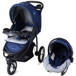 Ficha técnica e caractérísticas do produto Carrinho Travel System Triciclo Velloz Prime Baby Azul
