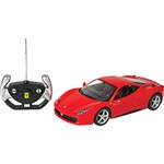 Ficha técnica e caractérísticas do produto Carro com Controle Remoto Ferrari 458 Itália, Escala 1:14 - CKS