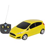 Ficha técnica e caractérísticas do produto Carro com Controle Remoto Fiesta Escala 1:24 Amarelo - CKS