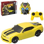 Ficha técnica e caractérísticas do produto Carro Controle Remoto com Máscara Transformers Bumblebee