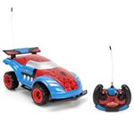 Ficha técnica e caractérísticas do produto Carro de Controle Remoto Candide Spider-Man Instinct com 7 Funções - Vermelho/Azul