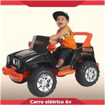 Ficha técnica e caractérísticas do produto Carro Elétrico Infantil Jeep Desert Preto 6 Volts - Biemme