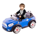 Ficha técnica e caractérísticas do produto Carro Elétrico Infantil Mini Cooper Conversível Azul 6V (912400) - BelFix