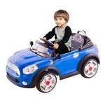 Ficha técnica e caractérísticas do produto Carro Elétrico Infantil Mini Cooper Conversível Azul 6V - BelFix