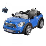 Carro Infantil Eletrico Conversivel 6V com Controle Remoto Azul - Bel Brink