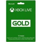 Ficha técnica e caractérísticas do produto Cartão Código Microsoft Xbox Live 12 Meses Gold - Jogm0131