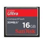 Ficha técnica e caractérísticas do produto Cartão Compact Flash 16Gb Sandisk Ultra 200X, 30Mb/S