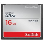 Ficha técnica e caractérísticas do produto Cartão Compact Flash 16gb Sandisk Ultra 333x, 50mb/S