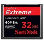 Ficha técnica e caractérísticas do produto Cartão Compact Flash 32Gb Sandisk Extreme 60Mb/S 400X