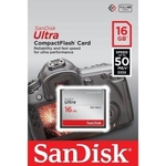 Ficha técnica e caractérísticas do produto Cartão Compact Flash Sandisk Ultra 16gb 50mb/S