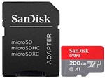 Ficha técnica e caractérísticas do produto Cartão de Memória 200GB Micro SDXC SanDisk - Classe 10 Ultra