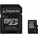 Ficha técnica e caractérísticas do produto Cartao de Memoria 16gb Micro Sd com Adaptador Sdc4 Kingston