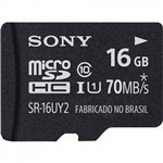 Cartão de Memória 16gb Micro Sdhc com Adaptador Classe 10 Sr-16uy2 Sony