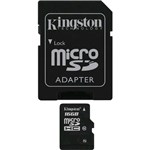 Ficha técnica e caractérísticas do produto Cartão de Memória 16Gb Micro SDHC com Adaptador - Kingston