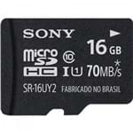 Ficha técnica e caractérísticas do produto Cartao de Memoria 16Gb Micro Sdhc com Adaptador Srac-A1 Classe 10 Sony