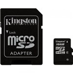 Ficha técnica e caractérísticas do produto Cartao de Memoria 16gb Sd C/ 1 Adaptador Kingston