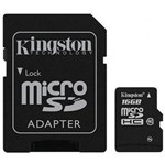 Ficha técnica e caractérísticas do produto Cartao de Memoria 16gb Sd Micro Kingston C/ Adapt.