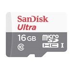 Ficha técnica e caractérísticas do produto Cartão de Memória 16GB Ultra 80MB/s MicroSDHC UHS-I Card SanDisk