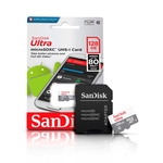 Ficha técnica e caractérísticas do produto Cartão de Memoria. 128gb Micro sd Cl10 80mb/s Ultra SDSQUNS Sandisk