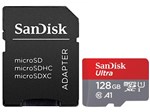 Ficha técnica e caractérísticas do produto Cartão de Memória 128GB Micro SDXC SanDisk - Classe 10 Ultra