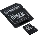 Ficha técnica e caractérísticas do produto Cartão de Memória 4gb Micro Sdhc com Adaptador Kingston Classe 10 Sdc10/4gb