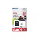 Ficha técnica e caractérísticas do produto Cartão de Memória 64 GB Sandisk Ultra Micro SD Classe 10 80M