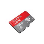 Cartao de Memoria 64gb 80mbs Sandisk Micro Sd Ultra C/adapt -sdsqunc-064g-gn6ma