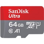 Ficha técnica e caractérísticas do produto Cartao de Memoria 64GB Micro SD CL10 80mb/s Sandisk Ultra SDSQUNS