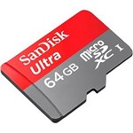 Cartão de Memória Micro SD 64GB Ultra Speed 48MB/S 320X - Sandisk