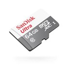 Ficha técnica e caractérísticas do produto Cartão de Memoria 64gb Micro Sd Cl10 80mb/s Ultra SDSQUNS