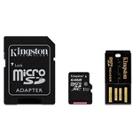 Ficha técnica e caractérísticas do produto Cartão de Memória 64gb Micro Sdhc Classe 10 com Dois Adaptadores Mbly10g2/64gb Kingston