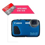 Ficha técnica e caractérísticas do produto Cartão de Memória 64gb Ultra para Câmera Canon Powershot D30