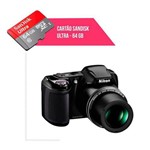 Ficha técnica e caractérísticas do produto Cartão de Memória 64gb Ultra para Câmera Nikon Coolpix L330
